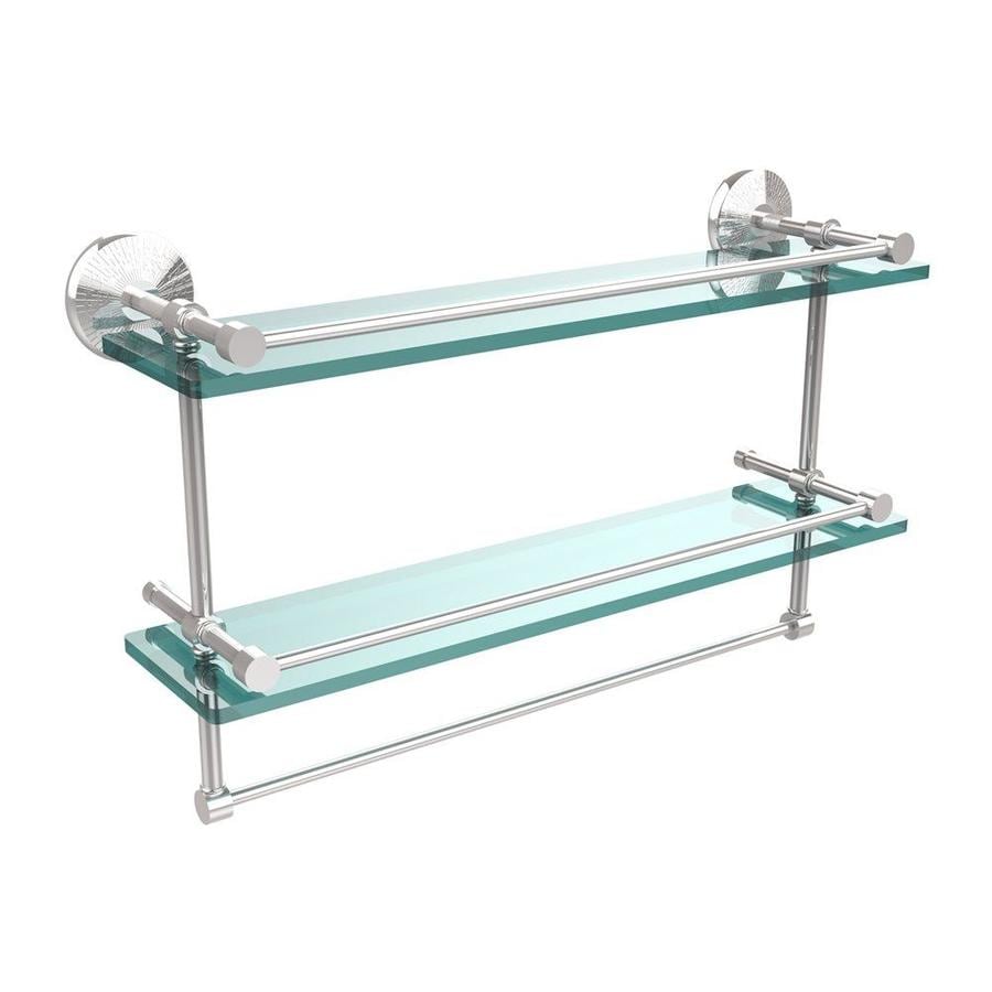 Allied Br Gallery Polished Chrome Gl Bathroom Shelf At Allied Br Gallery Polished Chrome Gl Bathroom Shelf