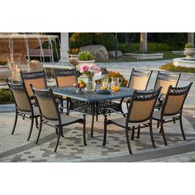 Mountain View Patio Furniture Sets At Lowes Darlee Mountain View 9 Piece Bronze Metal Frame Patio Set