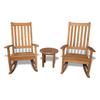 Regal Teak 3-Piece Teak Outdoor Rocking Chair Set at Lowes.com