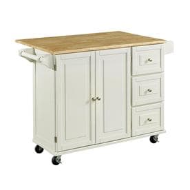 Kitchen Islands Carts At Lowes Home Styles White Casual Kitchen Cart