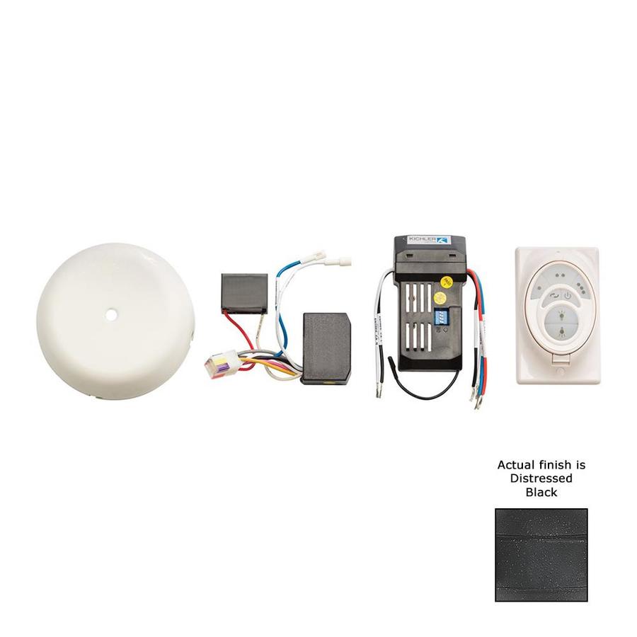 Kichler Cool Touch Black Wall Mount Ceiling Fan Remote Control At
