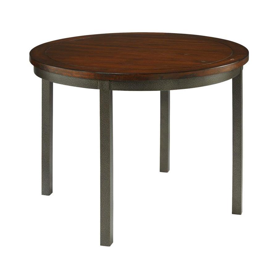 Home Styles Cabin Creek Chestnut Wood Round Dining Table At Lowes Com