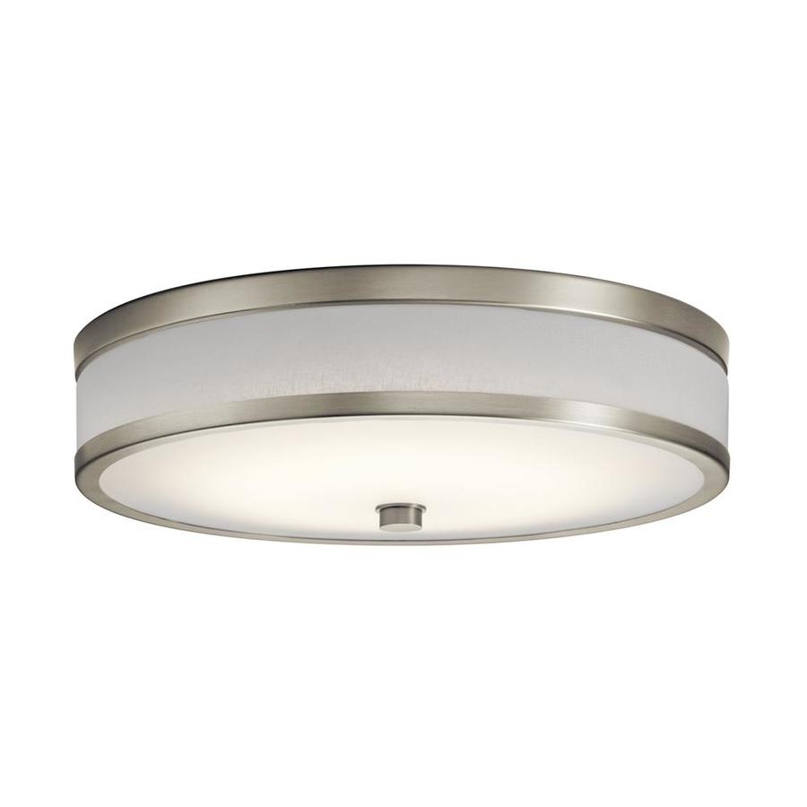 Kichler Pira 15 0 In W Brushed Nickel Flush Mount Light In The Flush   1000543455 