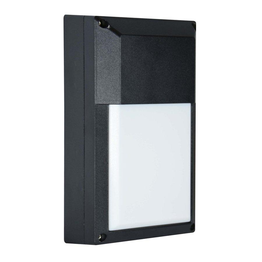 Lights of America 9in H Black LED Outdoor Wall Light in the Outdoor