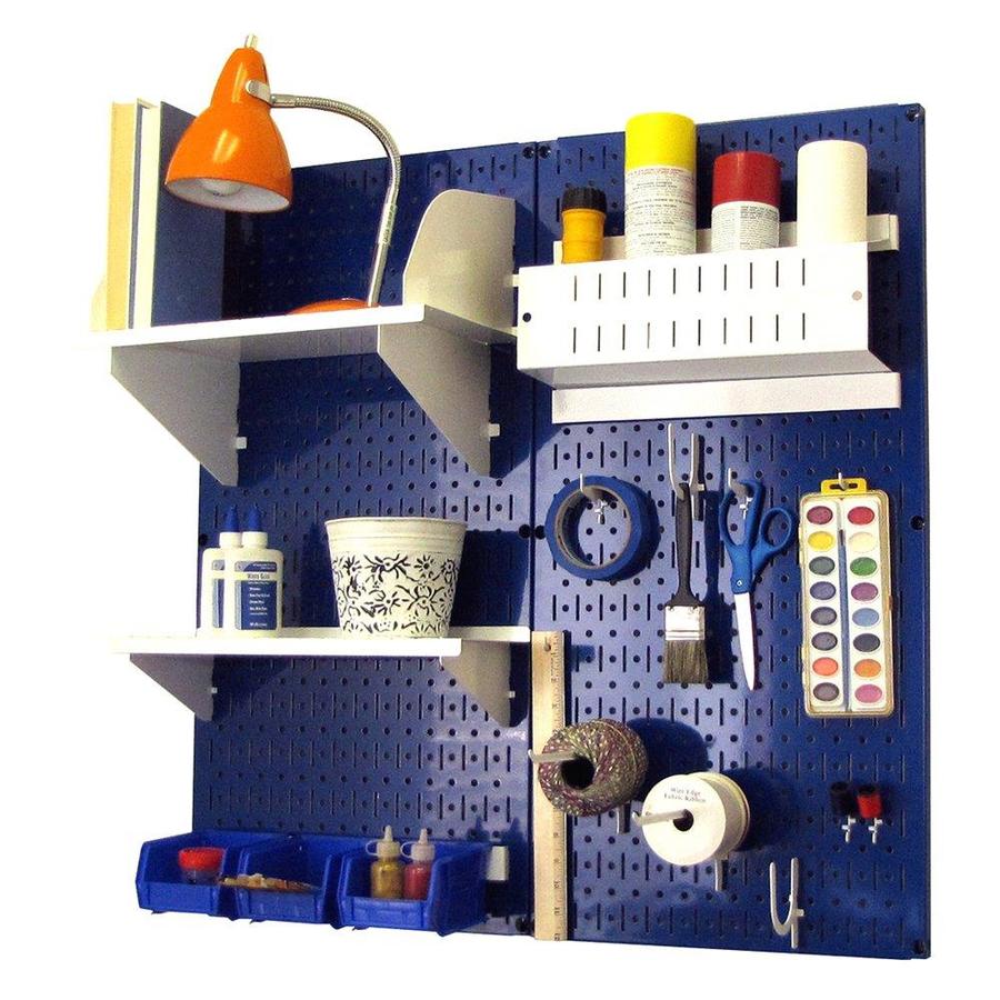 Wall Control 18-Piece Steel Pegboard Storage Kit (Actual: 32-in x 32-in ...