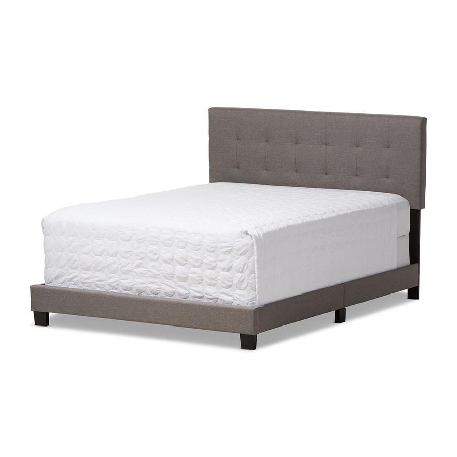 Baxton Studio Brookfield Light Gray Queen Bed At Com Baxton Studio Brookfield Light Gray Queen Bed