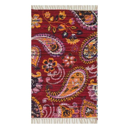 Loloi Aria Pink/gold Round Indoor Handcrafted Area Rug 3 x 3; Actual 3ft dia) in the