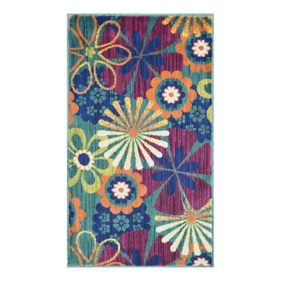 Loloi Isabelle Tealcolor Round Indoor Area Rug Common 3 X