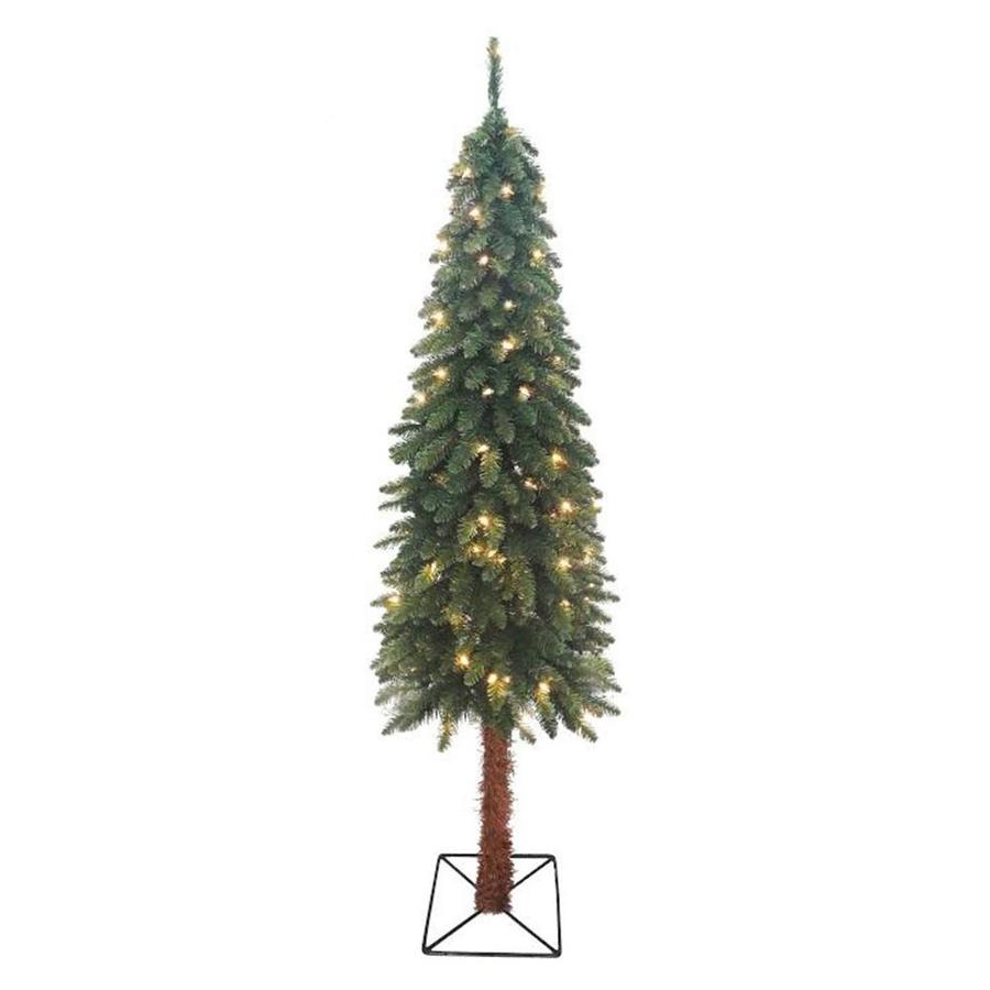 shop northlight 6 ft pre lit alpine slim artificial easy assembly artificial christmas tree