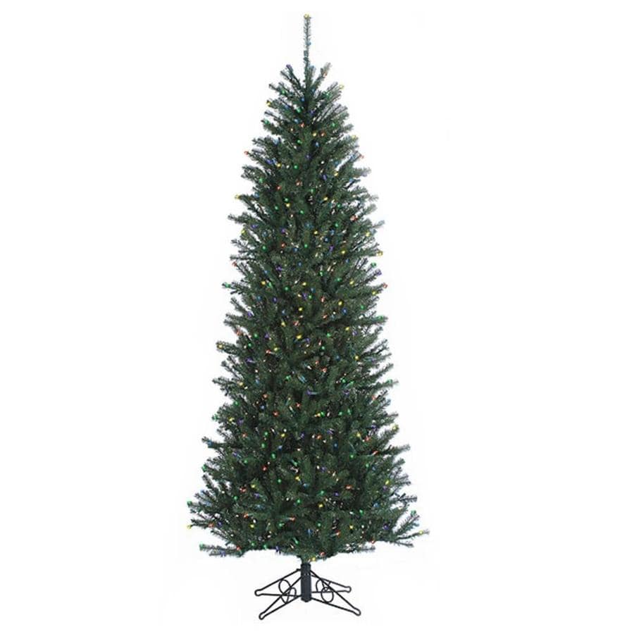 Northlight 12 Ft Pre Lit Slim Artificial Christmas Tree With Northlight 12 Ft Pre Lit Slim Artificial Christmas Tree With 2700 Constant Multicolor Incandescent