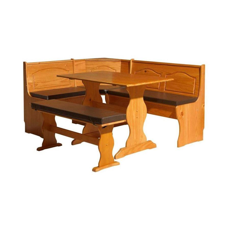 Linon Home Decor Chelsea Honey Pine Dining Set With