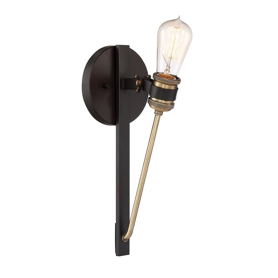 Cascadia Lighting Miles 7 75 In W 1 Light Vintage Bronze Cascadia Lighting Miles 7 75 In W 1 Light Vintage Bronze Transitional Arm Hardwired