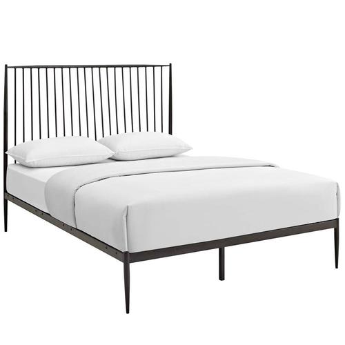 Modway Farmhouse Style Metal Platform Bed in the Beds department at