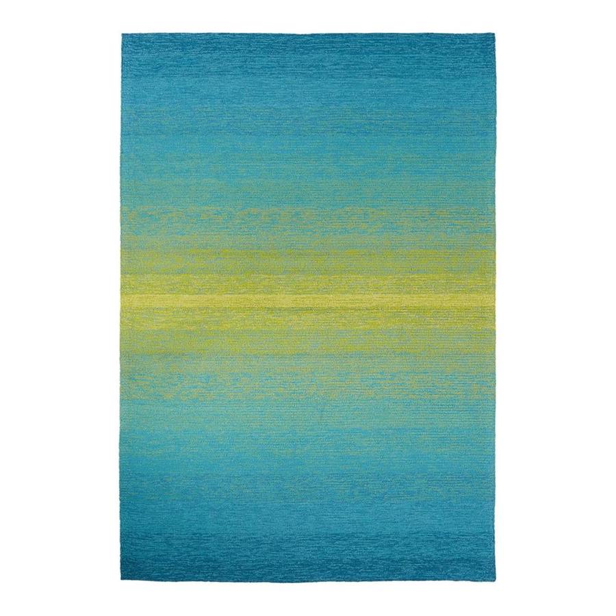 Jaipur Catalina Blaze Pea Blue Celery Green Outdoor Rug Indoor
