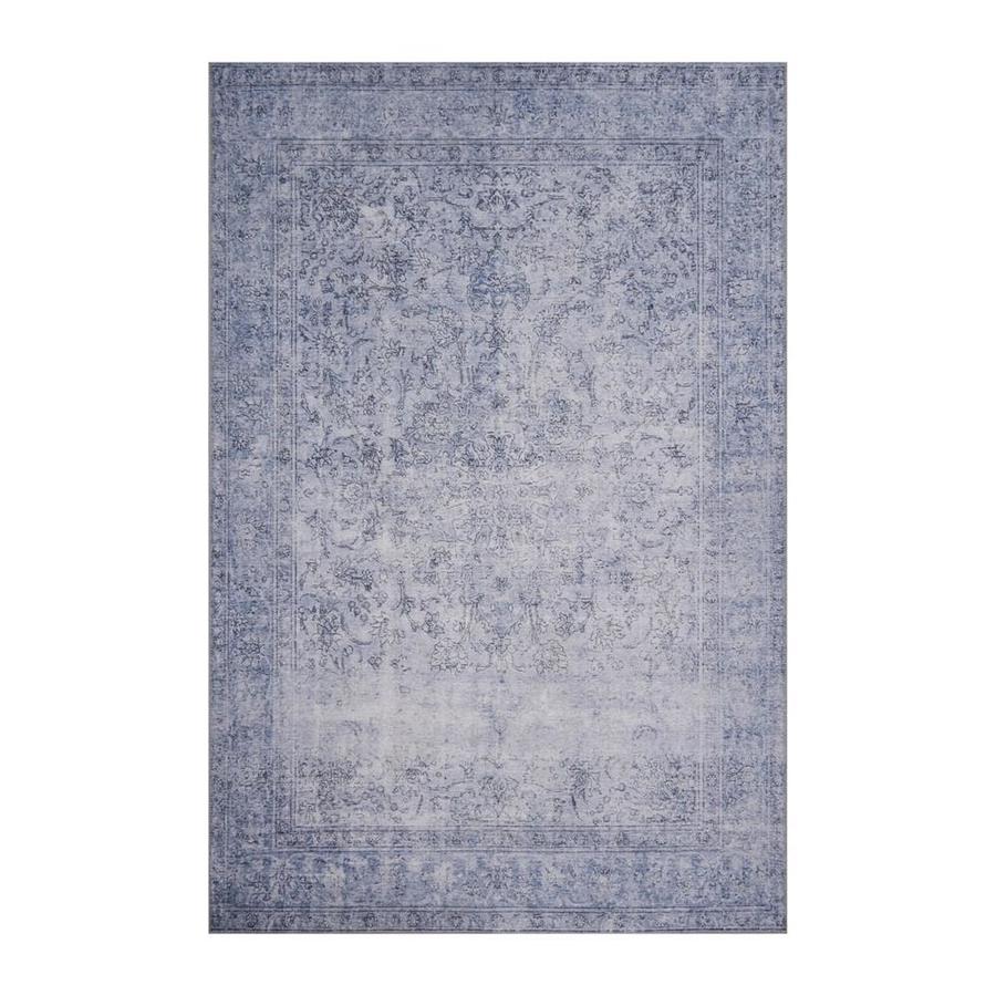 Loloi Loren Slate Indoor Handcrafted Distressed Area Rug 3 x 5; Actual 3.5ft W x 5.5