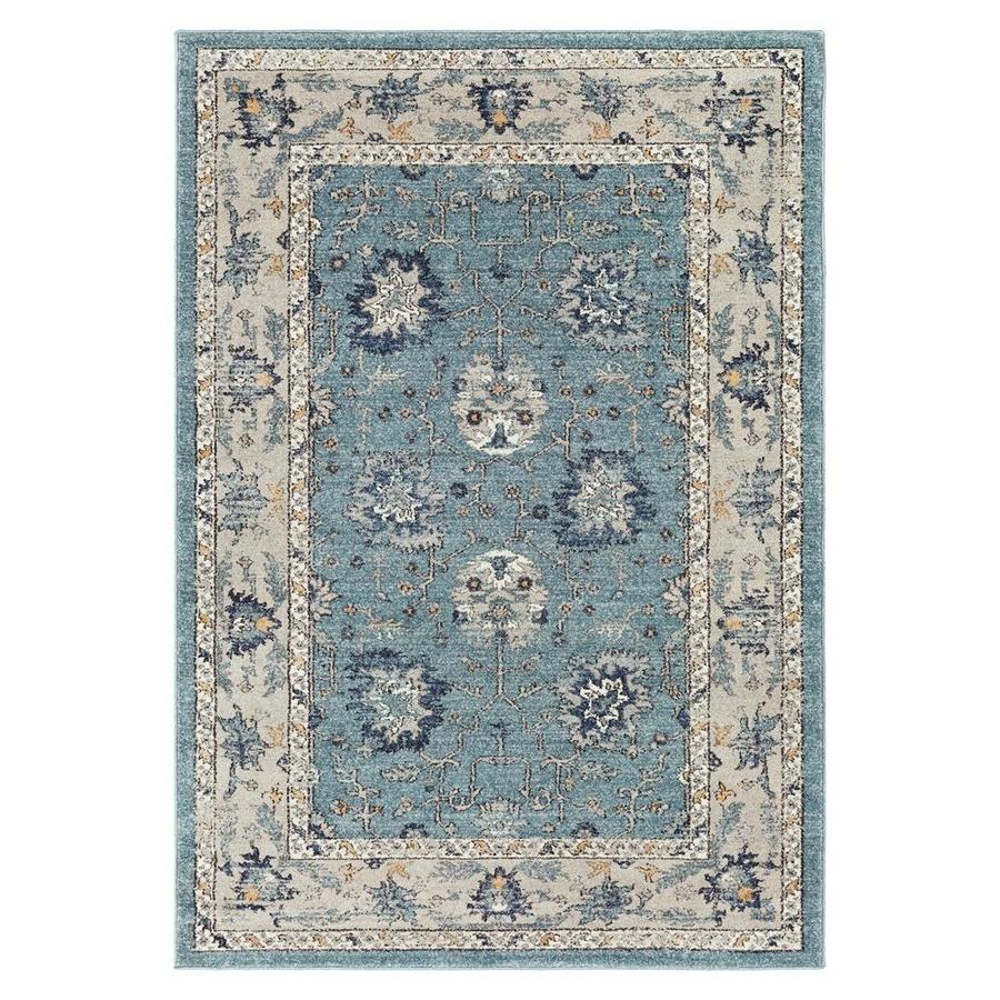 Surya Elise Teal/Taupe Indoor Area Rug 2 x 3; Actual 2ft W x