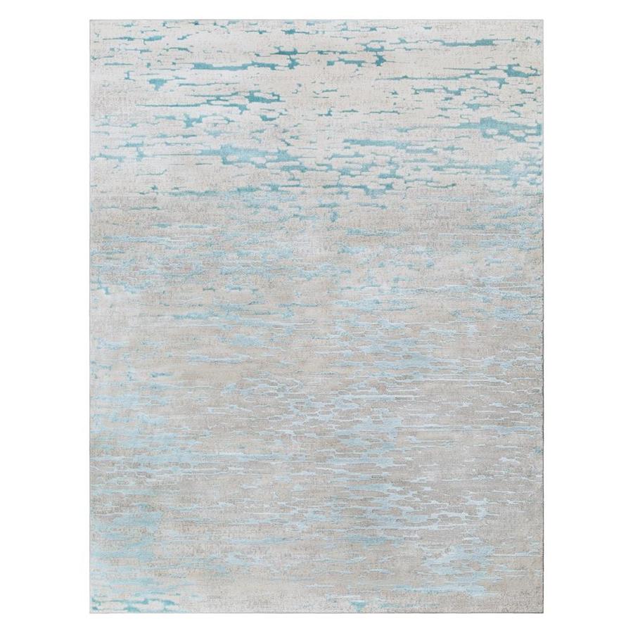 Surya Glimmer Pale Blue Cream Indoor Area Rug Common 2 X 3 Actual