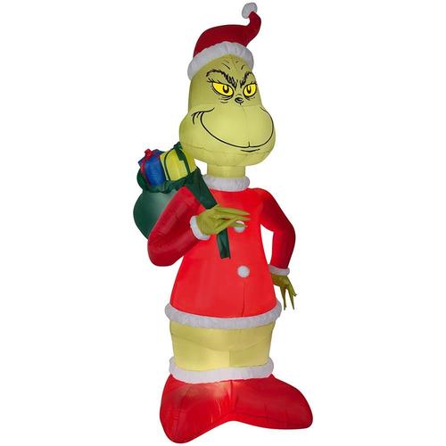 J. Marcus 8.0052-ft Lighted Grinch Christmas Inflatable in the ...