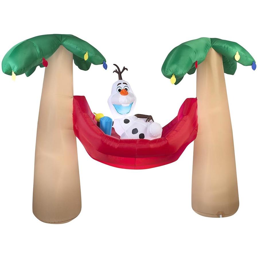 J. Marcus 6.5945ft Lighted Olaf Christmas Inflatable at Lowes.com