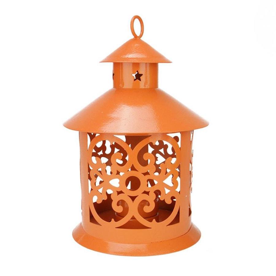 Northlight Orange Candle Holder at