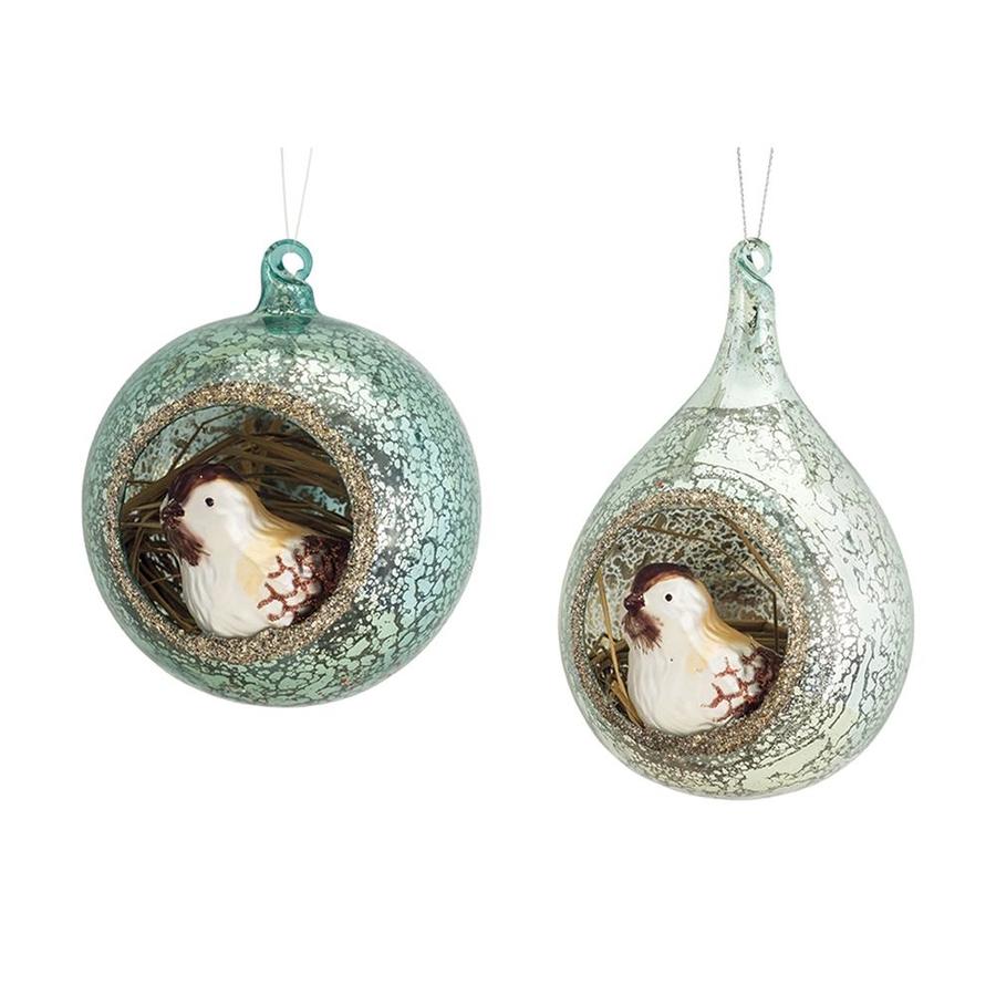 Melrose International Brushed Metal Angel Wings Ornament 30