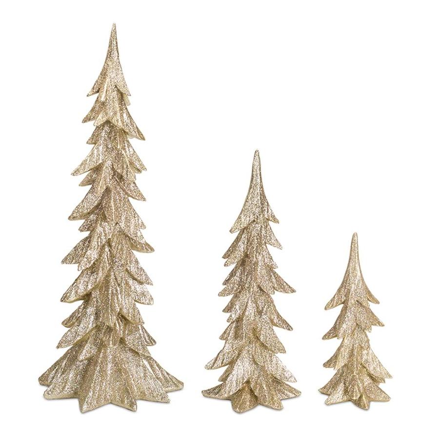 Melrose International Trees (Set of 3) 12.5-inH, 18-inH, 25.5-inH Resin ...