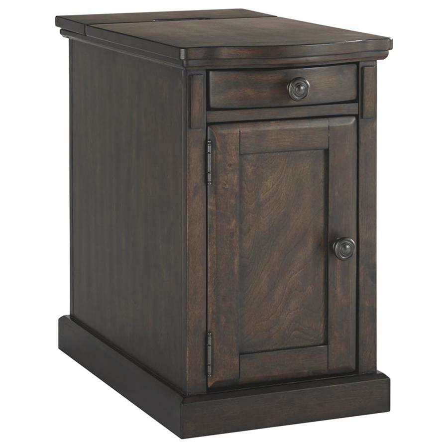Signature Design by Ashley Laflorn Warm Brown Wood Veneer End Table at