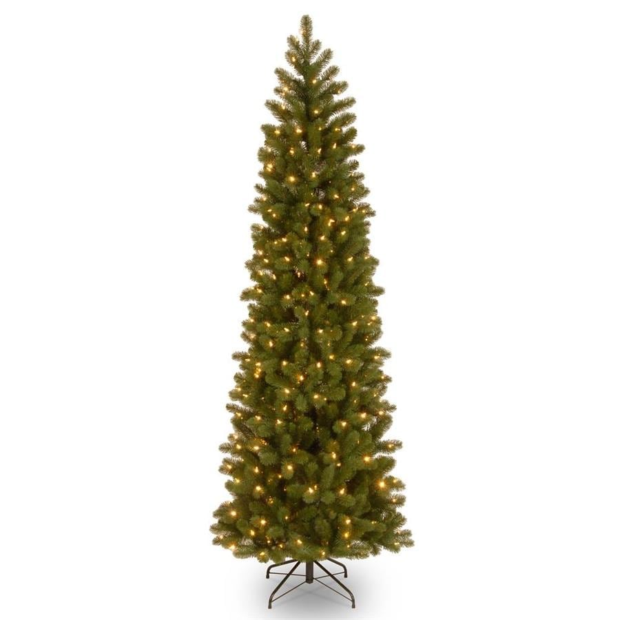 National Tree Company 7 5 Ft Pre Lit Downswept Douglas Fir Pencil National Tree Company 7 5 Ft Pre Lit Downswept Douglas Fir Pencil Slim Memory
