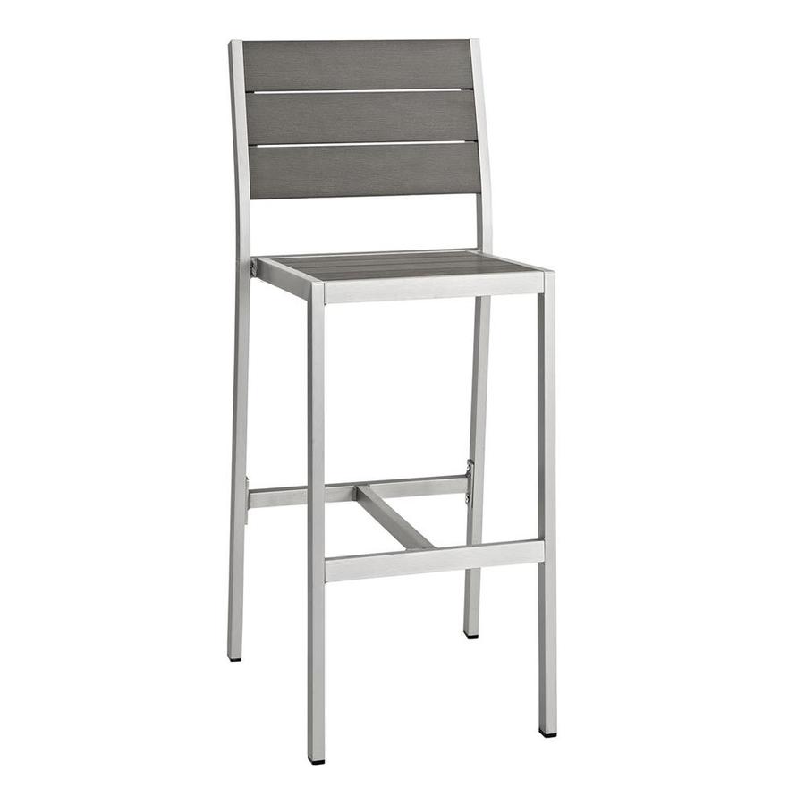 aluminum bar stools aluminum counter modway shore aluminum bar stool chair with slat seat at lowescom aluminum bar stools aluminum counter modway shore aluminum bar stool chair with slat seat at lowescom