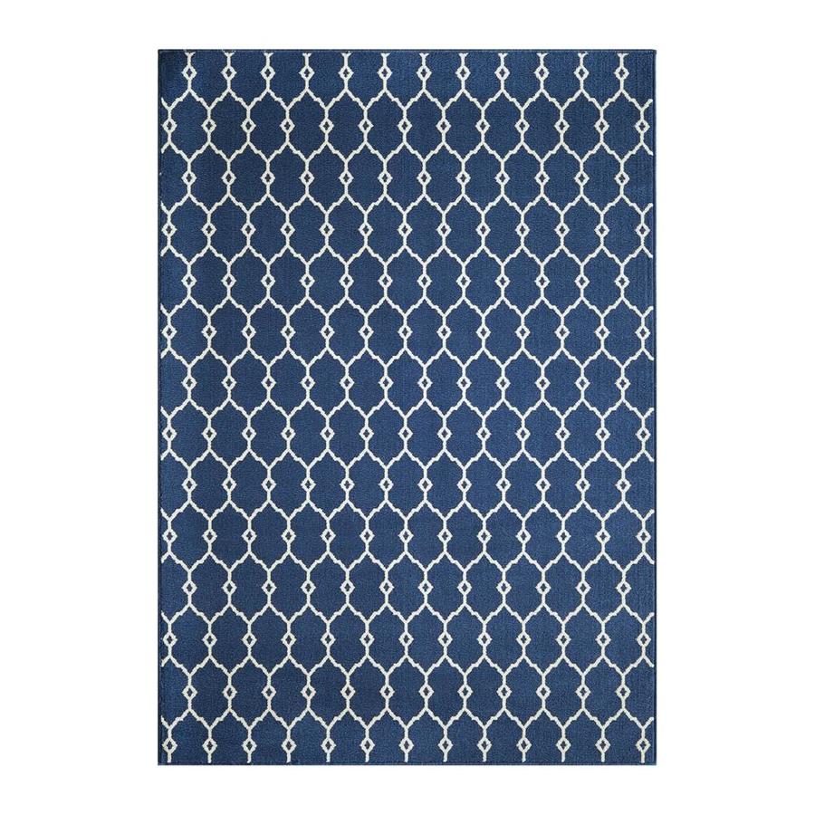 Momeni Baja Navy Indoor Outdoor Moroccan Area Rug Common 6