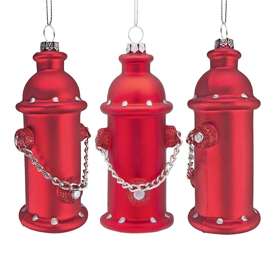 Design Toscano Fire Hydrant Ornament (Set of 3) in the Christmas