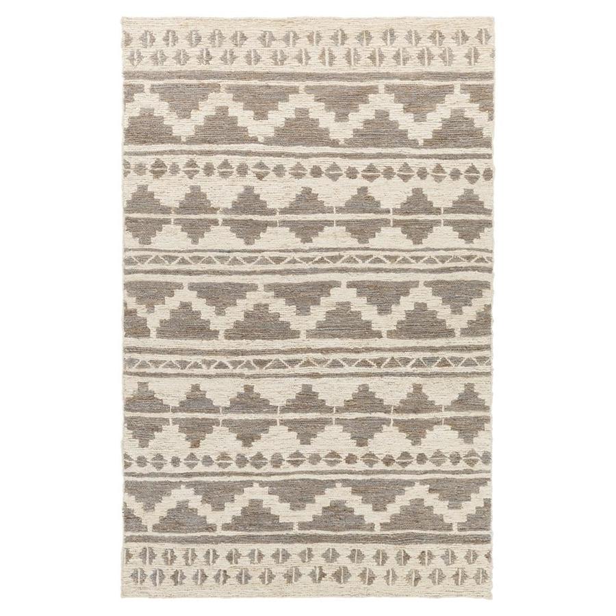 Surya Columbia Charcoal/Cream Indoor Handcrafted Area Rug 5 x