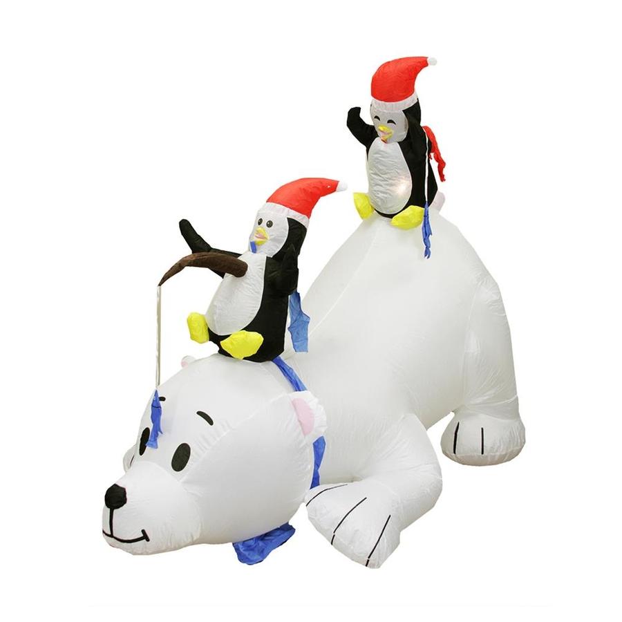 large inflatable polar bear