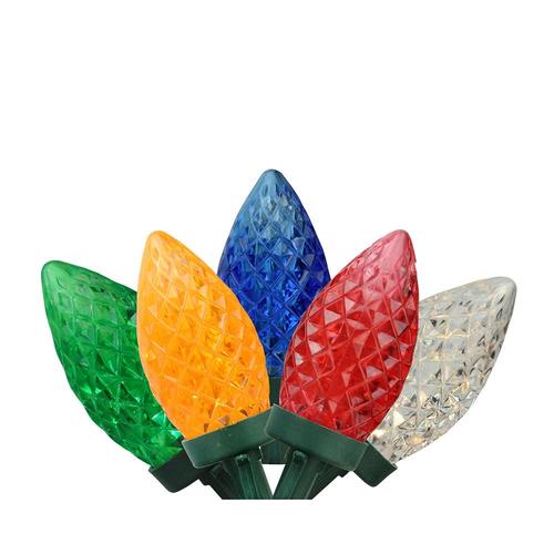 Northlight 100 Commercial Length MultiColor LED Faceted C9 Christmas