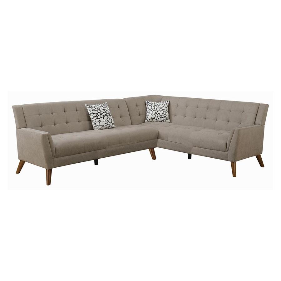 Poundex Bobkona Geva 2 Piece Sectional Sofa At Lowes Poundex Bobkona Geva 2 Piece Sectional Sofa