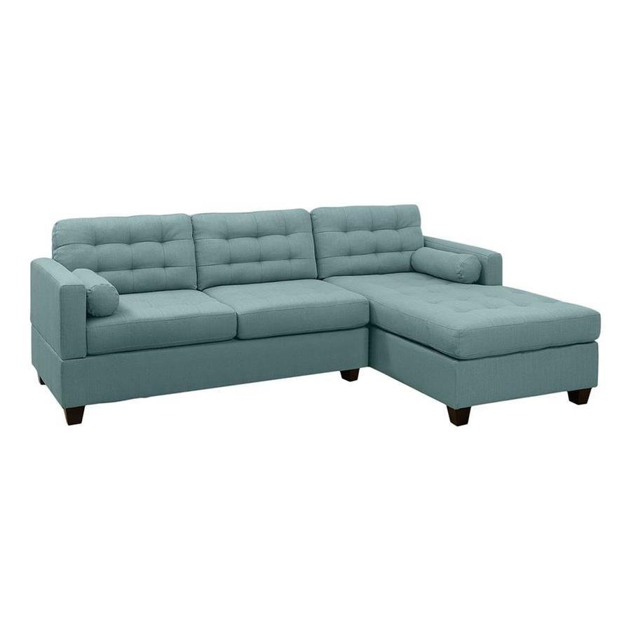 Poundex Bobkona Kiele 2 Piece Sectional Sofa At Lowes Com