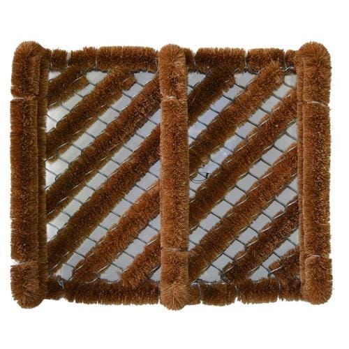 Imports Decor Outdoor Doormat Brown Rectangular Outdoor Interlocking ...