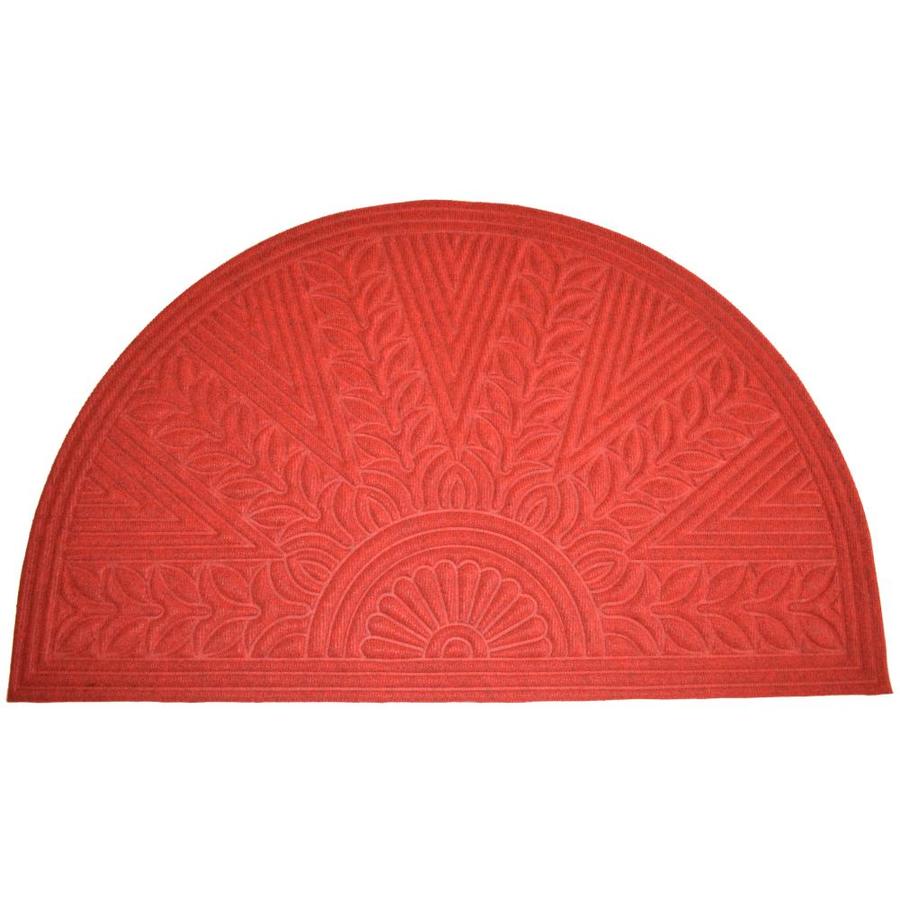 Imports Decor Outdoor/Indoor Doormat Red Semicircle Outdoor