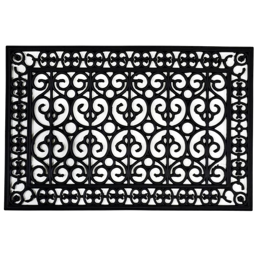 Imports Decor Outdoor Indoor Doormat Black Rectangular Door Mat