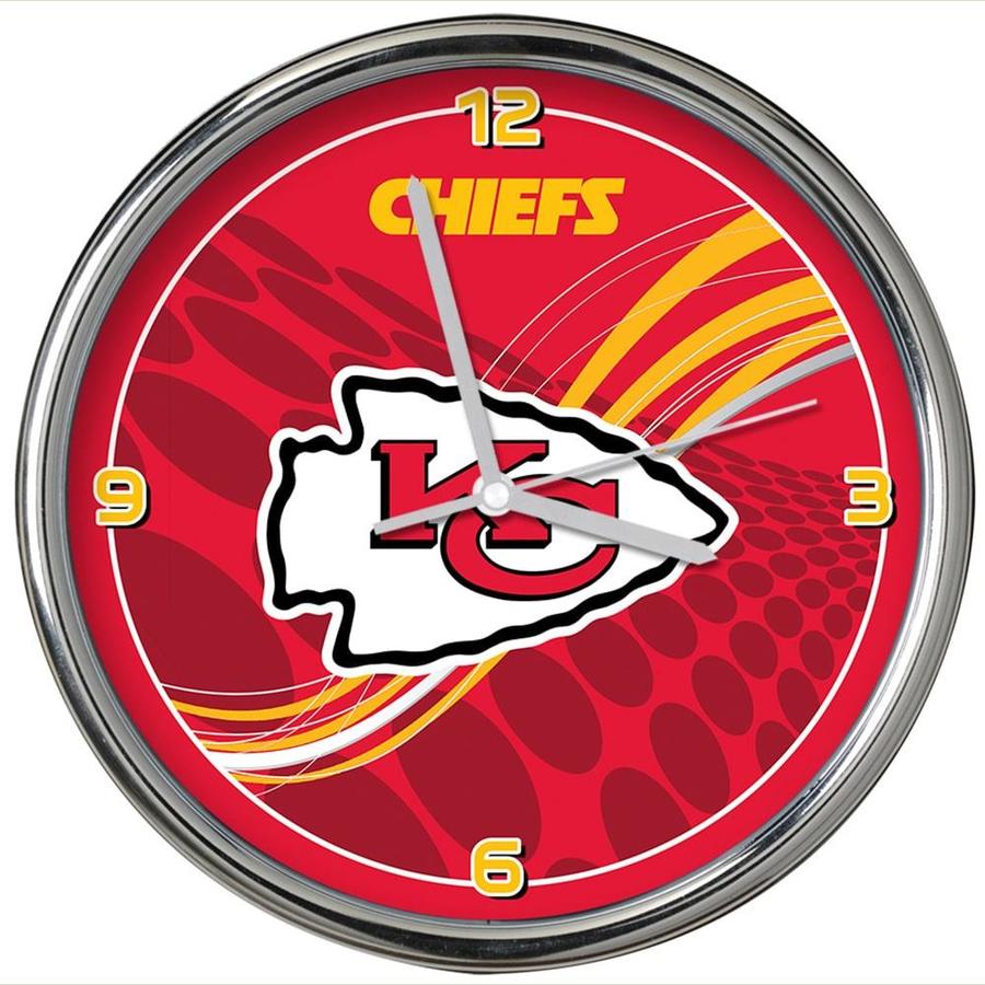New in Package! Kansas City Chiefs Wall Clock Sun Time