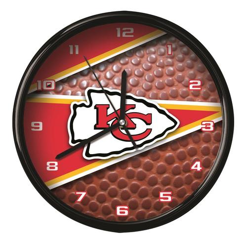 The Memory Company Analog Kansas City Chiefs Round Wall Clock in the