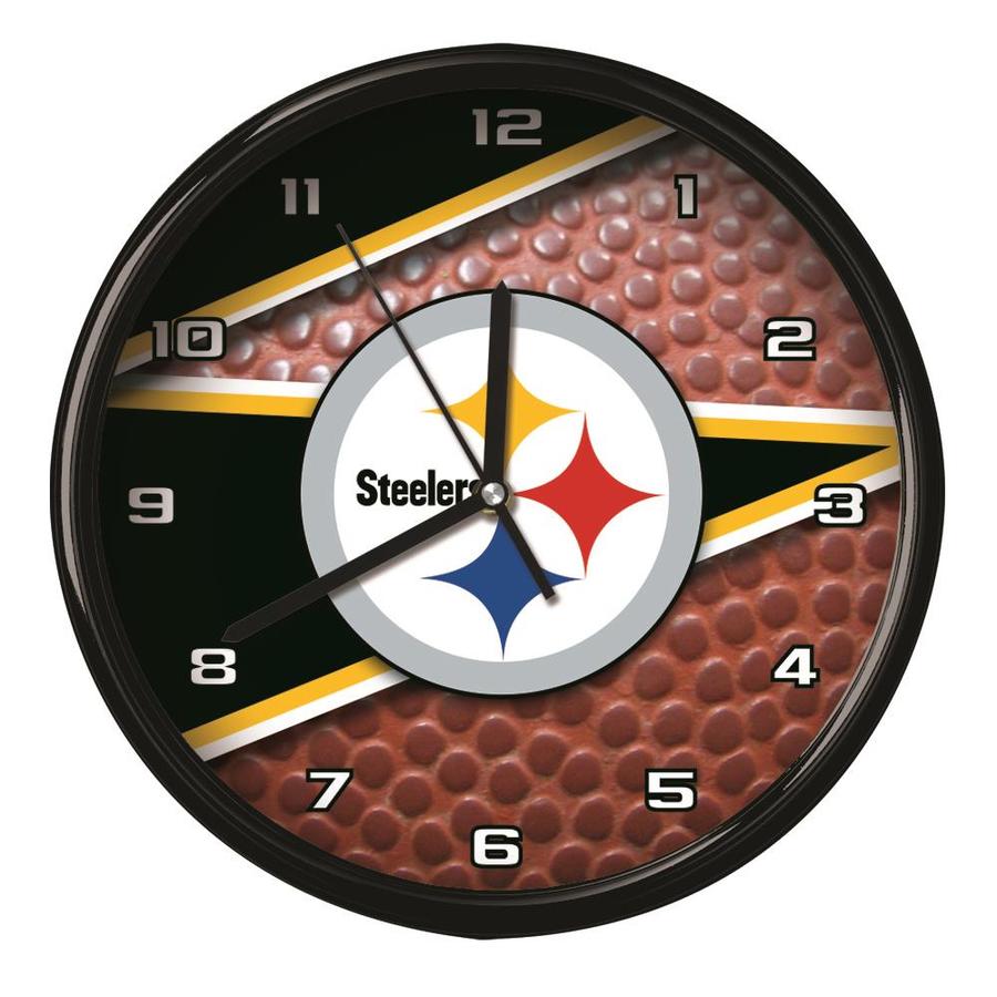 The Memory Company Analog Pittsburgh Steelers Round Wall