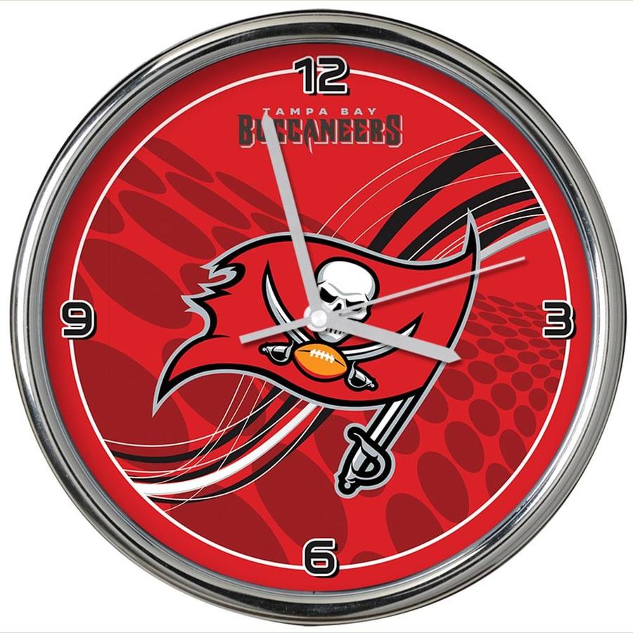 The Memory Company Analog Tampa Bay Buccaneers Round Wall Clock in the ...