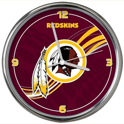 The Memory Company Analog Washington Redskins Round Wall Clock at Lowes.com