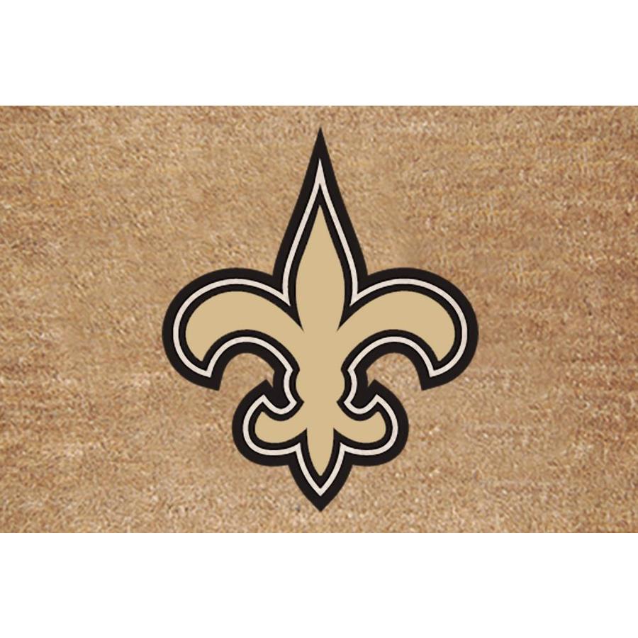 The Memory Company New Orleans Saints Brown Rectangular Door Mat