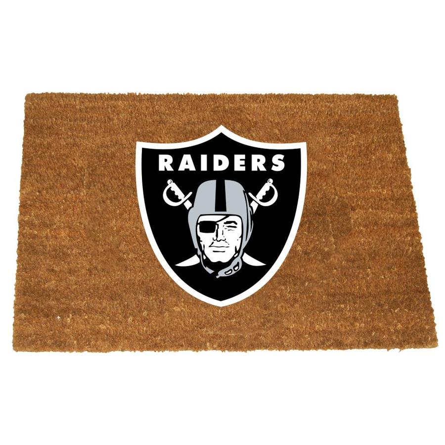 The Memory Company Oakland Raiders Brown Rectangular Door Mat