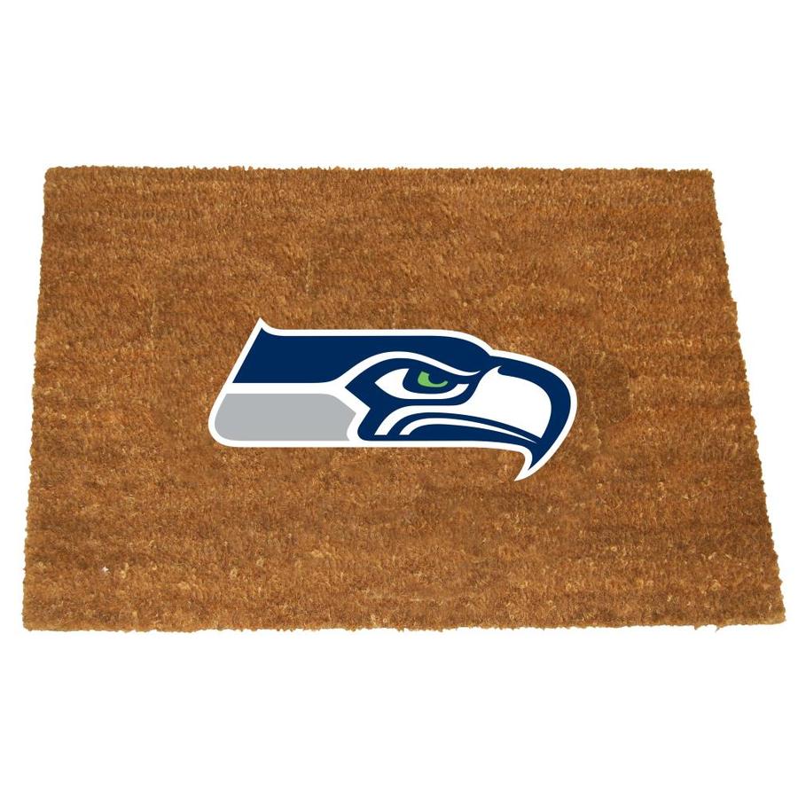 The Memory Company Seattle Seahawks Brown Rectangular Door Mat