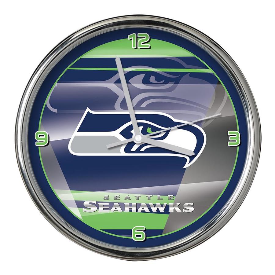 The Memory Company Analog Seattle Seahawks Round Wall Clock