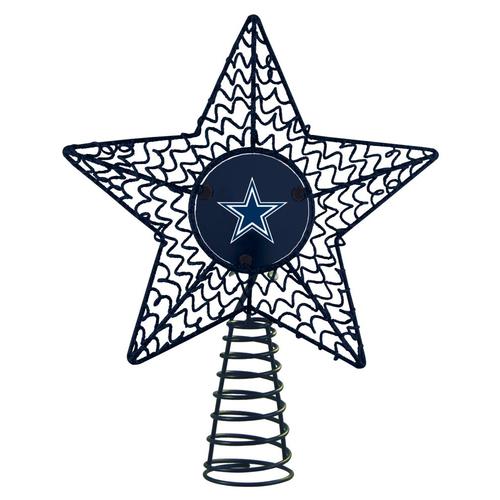 The Memory Company Dallas Cowboys 13in Star Team White Christmas Tree