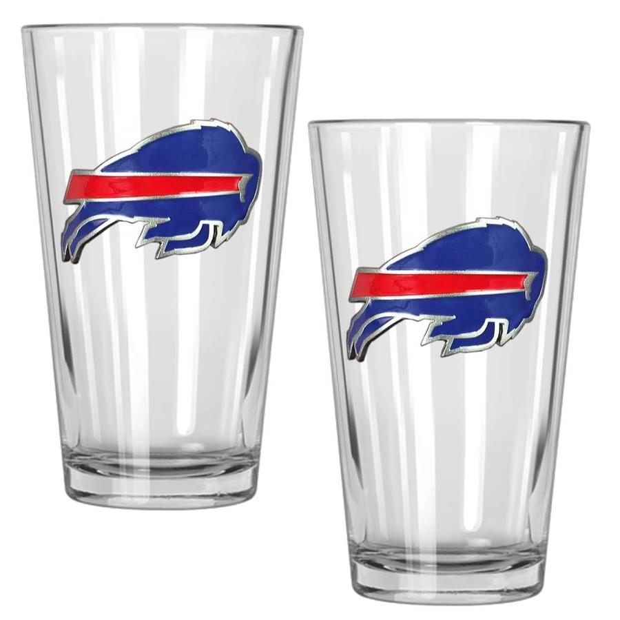GREAT AMERICAN Buffalo Bills 15-fl oz Glass Multi Colored-Pint Set of ...